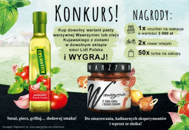 Konkurs kulinarny "Gotuję z Wawrzyńcem i Kujawskim" Lidl