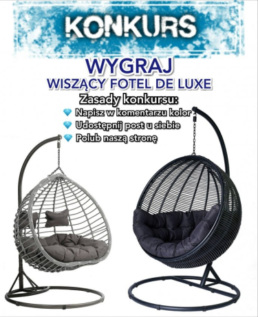Konkurs "Wiszący fotel De Luxe"