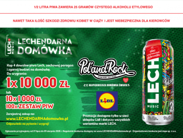 Konkurs "Lechendarna Domówka" Lidl, 18+