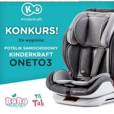 Wygraj fotelik samochodowy Kinderkraft ONETO3