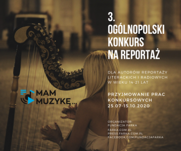 3. Ogólnopolski Konkurs na Reportaż "Mam Muzykę..."