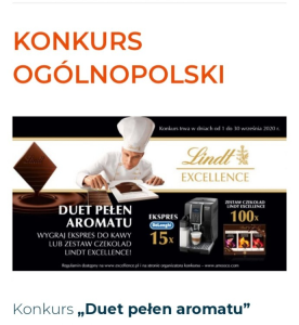 Konkurs "LINDT - Duet pełen aromatu"