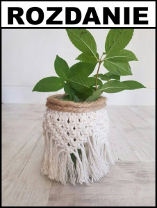 Wygraj lampion - słoik z makramą