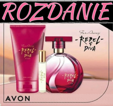 Wygraj zestaw Far Away Rebel Diva Perfumy + Balsam + Perfumetka