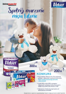 Konkurs "Velvet - Miś z dzieciństwa" Intermarche