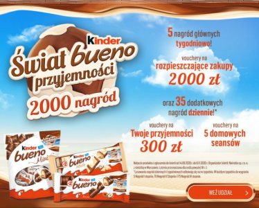 Loteria "Kinder Bueno Świat Przyjemności"