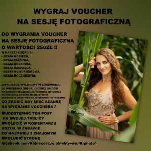 Olsztyn: Wygraj voucher na sesję fotograficzną! do godz. 20:00
