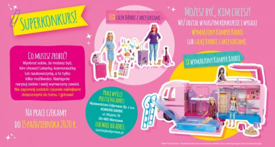 Konkurs "BARBIE. Możesz być, kim chcesz"