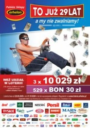 Loteria "To już 29 lat, a my nie zwalniamy!" Arhelan