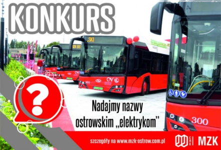 Ostrów Wielkopolski: Konkurs "Nazwij elektryki i wygraj nagrody"