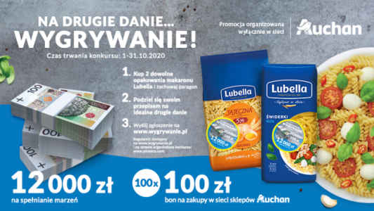 Konkurs "Na drugie danie... wygrywanie" Auchan