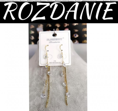 Wygraj wiszące kolczyki z kryształkami