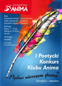 I Poetycki Konkurs Klubu Anima