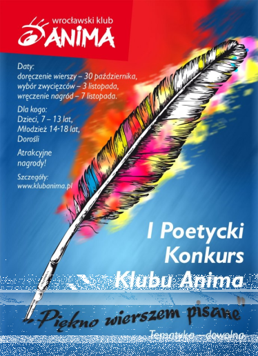 I Poetycki Konkurs Klubu Anima
