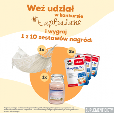 Konkurs "#ŁapBalans i wygraj 1 z 10 zestawów nagród"