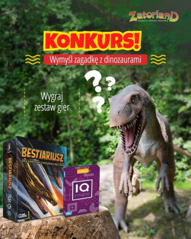 Konkurs "Stwórz zagadkę lub łamigłówkę związaną z dinozaurami"