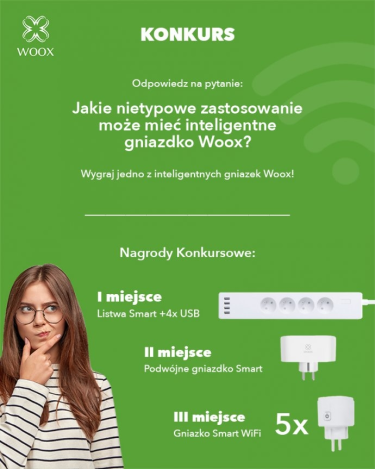 Wygraj inteligentne gniazdko Woox!