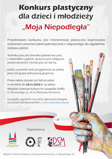 Skarżysko: Konkurs plastyczny "Moja Niepodległa"