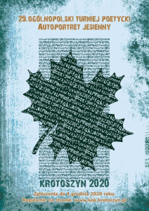 29. Ogólnopolski Turniej Poetycki "Autoportret Jesienny" Krotoszyn 2020