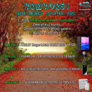 Konkurs "Śmieszne selfie z humorem"