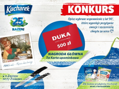 Konkurs "Sentymentalna podróż z Kucharkiem - 25 lat razem"