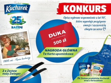 Konkurs "Sentymentalna podróż z Kucharkiem - 25 lat razem"