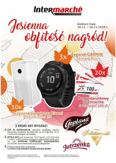 Konkurs "Jesienna Obfitość Nagród" Intermarche