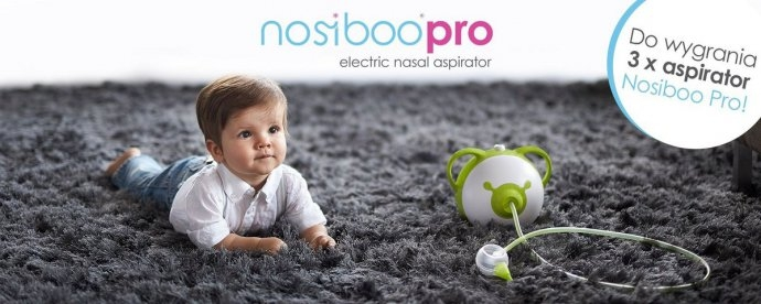 Wygraj 1 z 3 aspiratorów do nosa Nosiboo Pro - BabyBoom