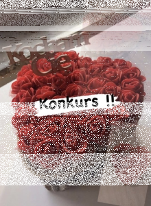 Wygraj serduszko z czerwonych różyczek!