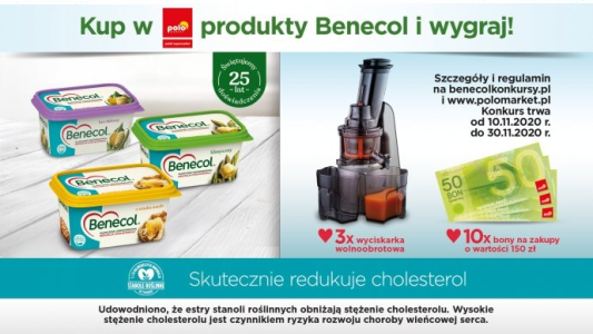 Konkurs "Twój prosty krok do redukcji cholesterolu" Polomarket