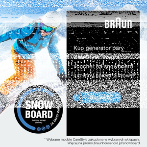 Konkurs "Kup generatorpary CareStyle i wygraj voucher na snowboardlub inny sprzęt zimowy"
