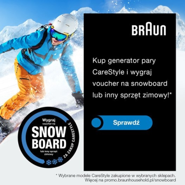 Konkurs "Kup generatorpary CareStyle i wygraj voucher na snowboardlub inny sprzęt zimowy"