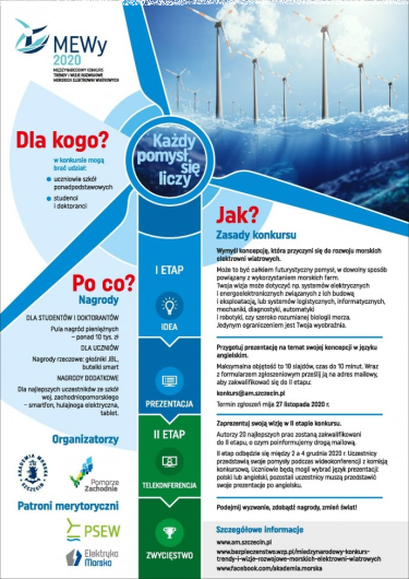 Konkurs "MEWy - Masz pomysł na rozwój Morskiej Energetyki Wiatrowej?"