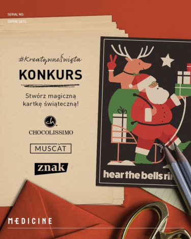 Konkurs "#KreatywneŚwięta – stwórz magiczną kartkę świąteczną"