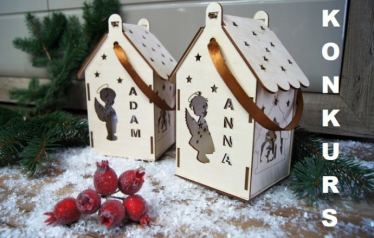 Wygraj drewniane lampiony-domki