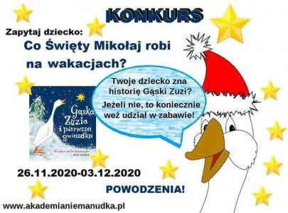 Wygraj książkę o gąsce Zuzi