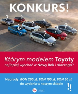 Konkurs "Toyoty z nagrodami" do godz. 20:00