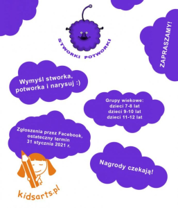 Ogólnopolski konkurs plastyczny dla dzieci "Stworki, potworki"