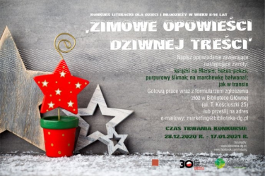 Konkurs literacki "Zimowe opowieści dziwnej treści"