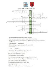 Konkurs "Ferie z OSiR – em 2021 r. Krzyzówka 1"