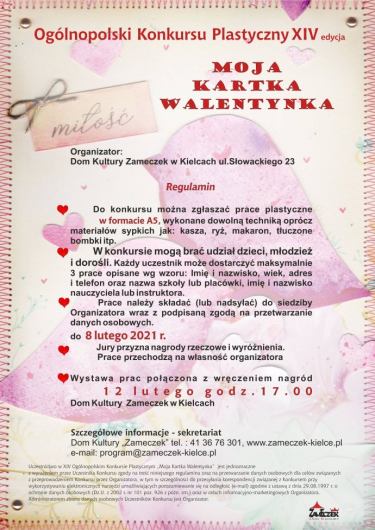 Konkurs "Moja kartka walentynka"