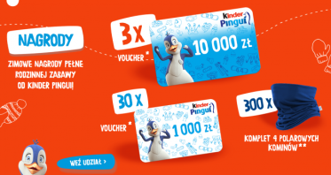 Konkurs "Zimowe zabawy z Kinder Pingui" etapy