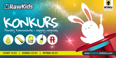 Konkurs "RAWKIDS Pomaluj kolorowankę i wygraj nagrody!"