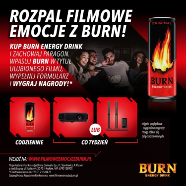 Konkurs "Rozpal filmowe emocje z BURN"