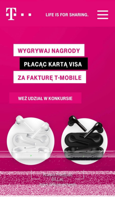 Wygraj słuchawki od Visa i T-mobile