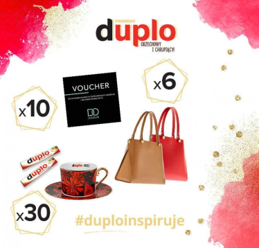 Wygraj torebkę Batycki, voucher do perfumerii Douglas, porcelanową filiżankę lub batoniki Duplo!