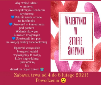 Konkurs "Walentynki w Strefie Skrzynek"