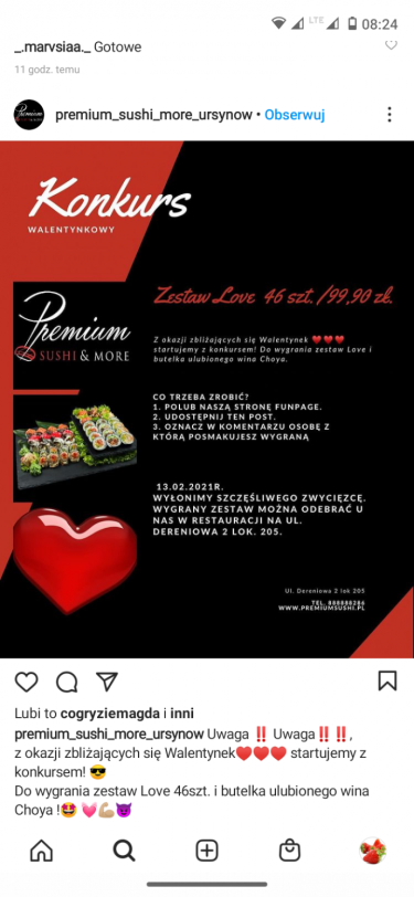 Warszawa: Wygraj walentynkowy zestaw Sushi!