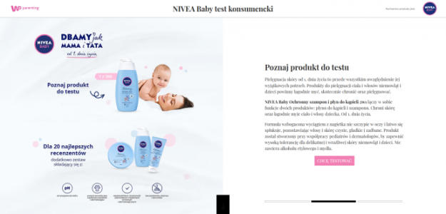 Konkurs "NIVEA Baby test konsumencki"