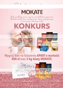 Wygraj bon na biżuterię APART o wartości 400 zł oraz 3 kg kawy MOKATE! Intermarche